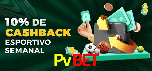 10% de bônus de cashback na Pvbet